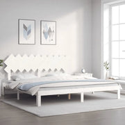 Estructura de cama sin colchón madera maciza blanca 200x200 cm V9170 Vetonek