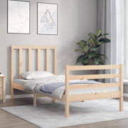 Estructura de cama sin colchón madera maciza de pino 90x200 cm v9460 - Vetonek