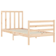 Estructura de cama sin colchón madera maciza de pino 90x200 cm v9460 - Vetonek