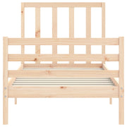 Estructura de cama sin colchón madera maciza de pino 90x200 cm v9460 - Vetonek
