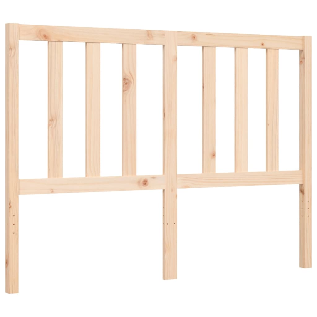 Estructura de cama sin colchón madera maciza de pino 140x190 cm vidaXL