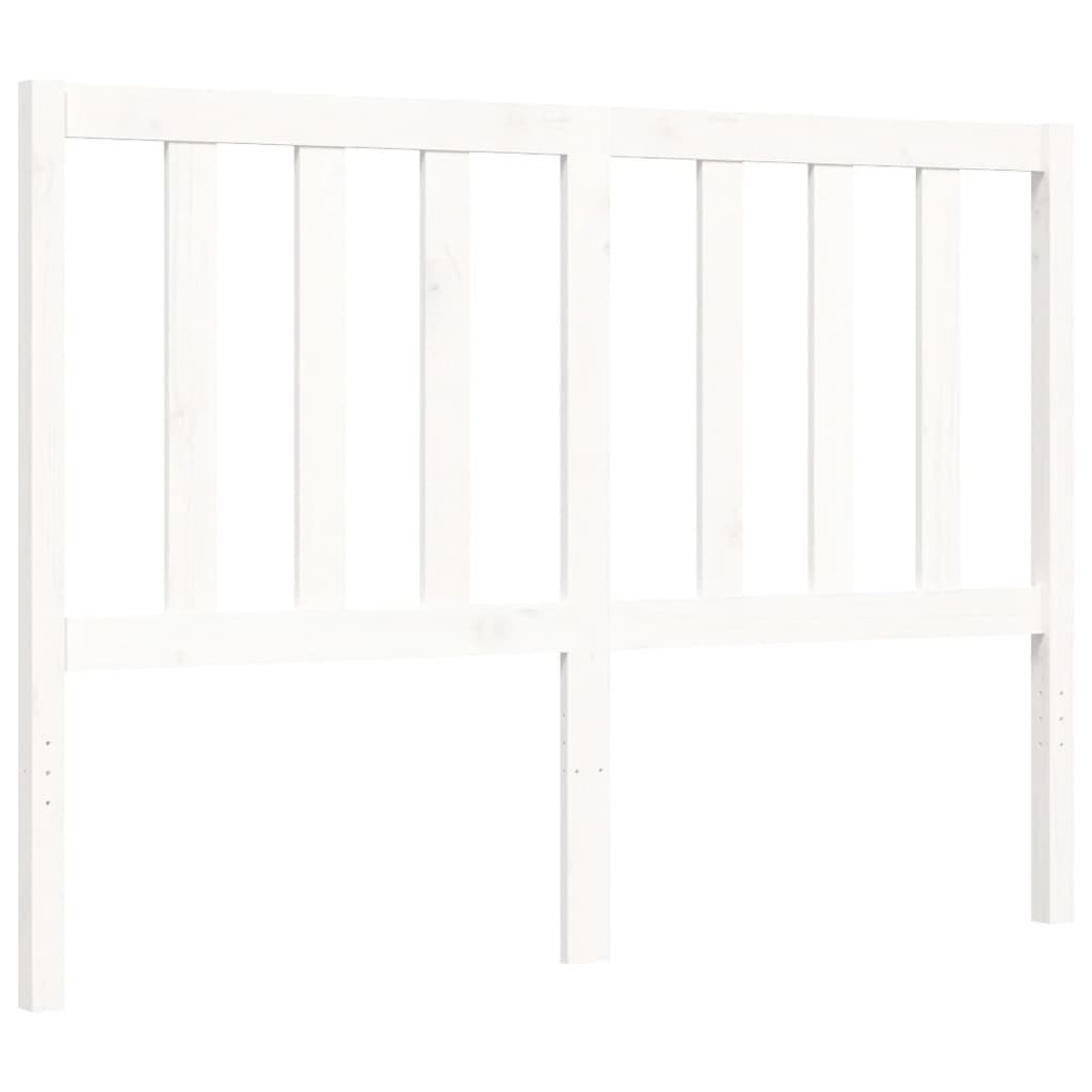 Estructura de cama sin colchón madera de pino blanca 140x200 cm vidaXL