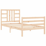 Estructura de cama sin colchón madera maciza de pino 90x200 cm v0763 - Vetonek