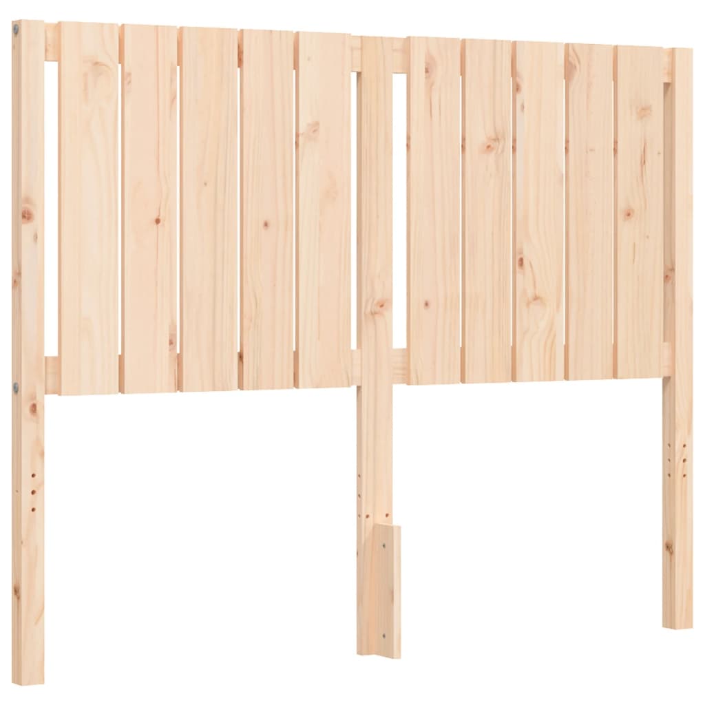 Estructura de cama de matrimonio con cabecero madera maciza vidaXL