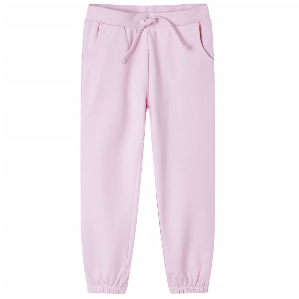 Pantalones de chándal infantiles rosa claro 92