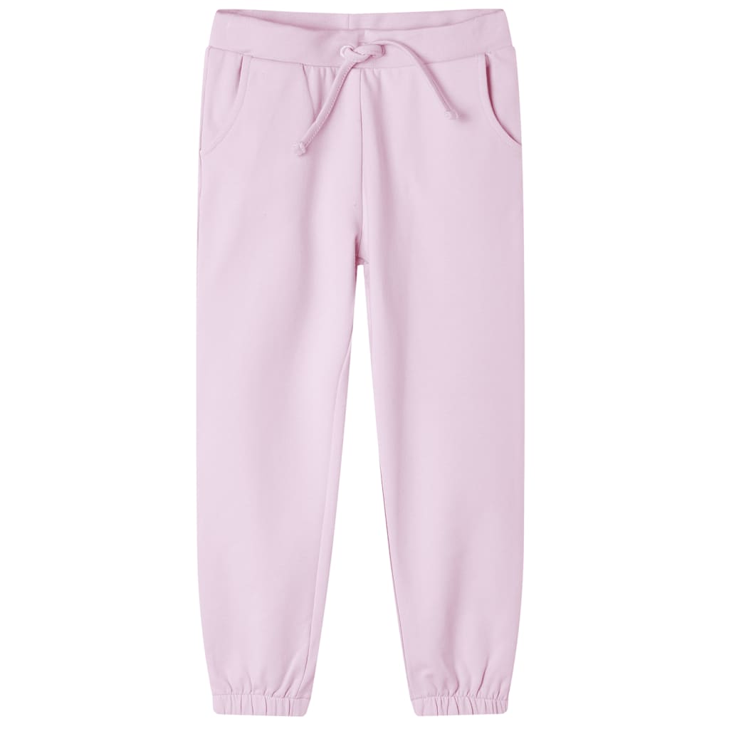 Pantalones de chándal infantiles rosa claro 116