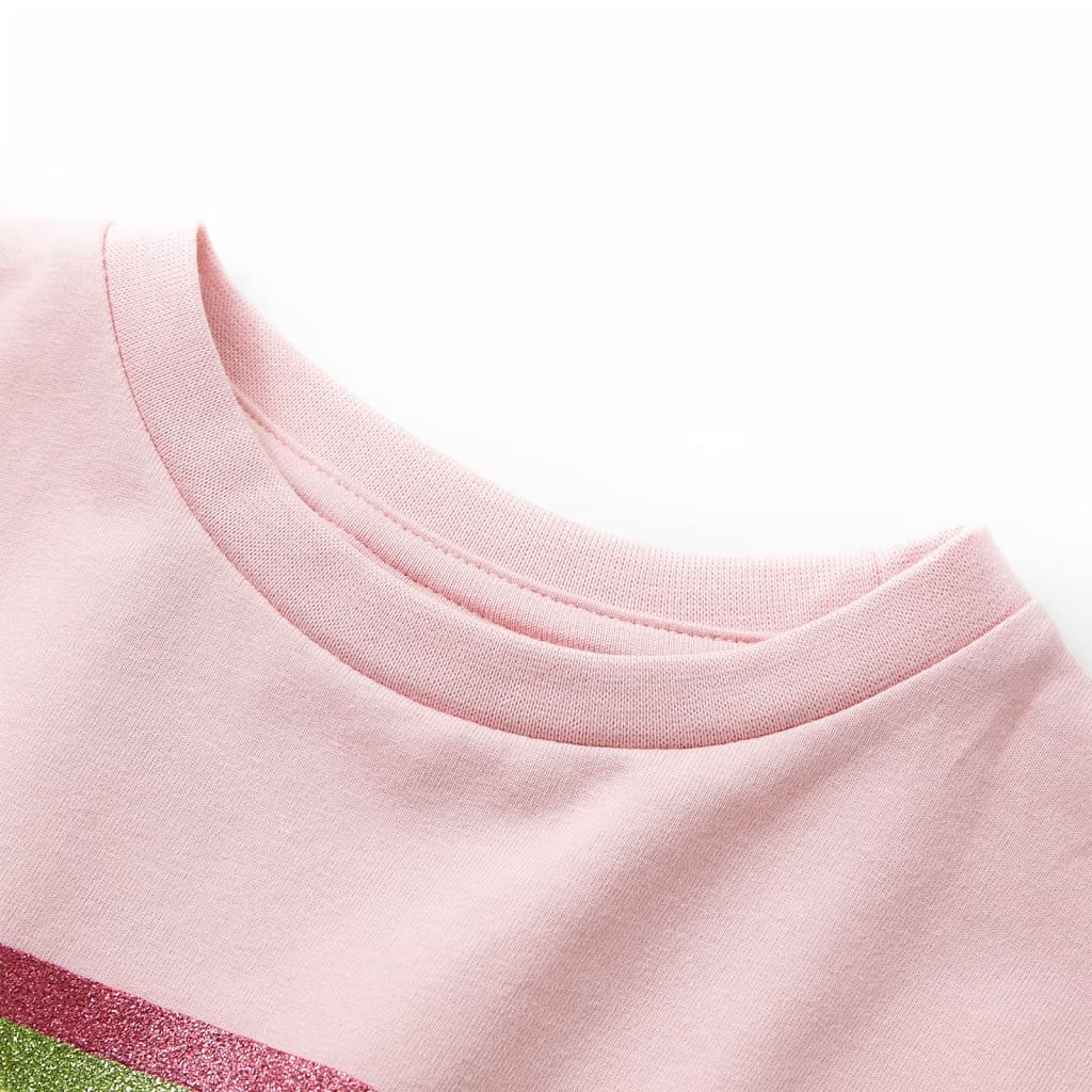 Abito per bambini con cordone rosa chiaro 92