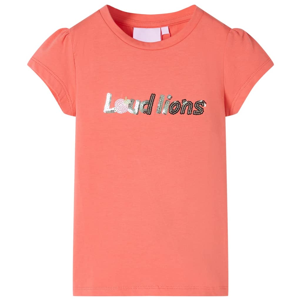 Vetonek Camiseta infantil de manga casquillo coral 92