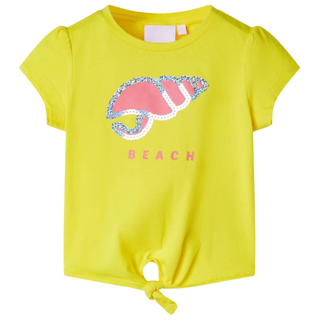 Camiseta infantil amarillo 116