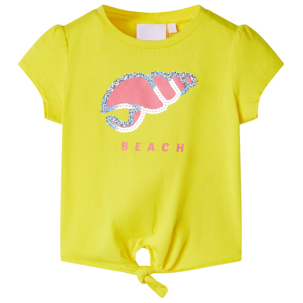 Camiseta infantil amarillo 140