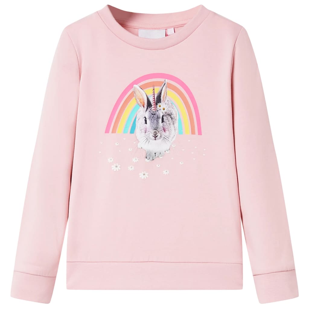 Sudadera infantil rosa claro 92