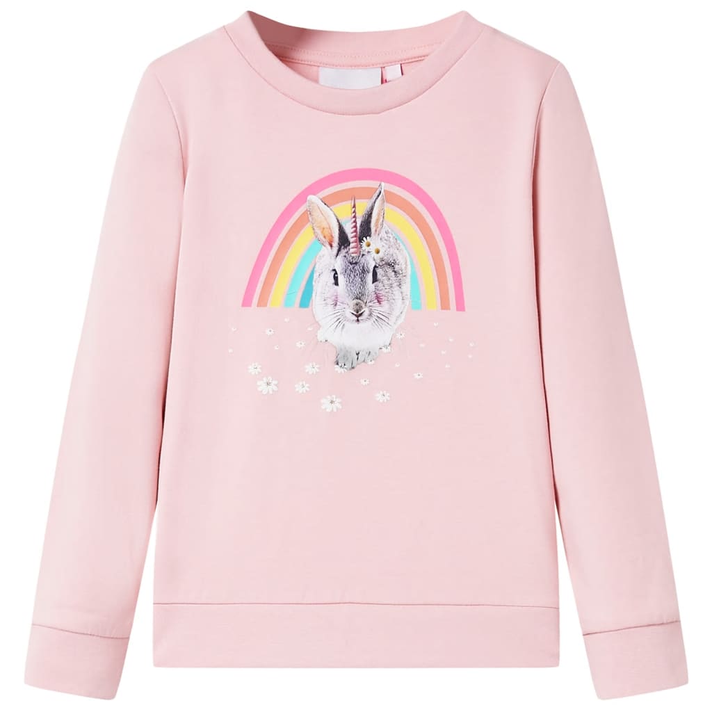 Sudadera infantil rosa claro 104