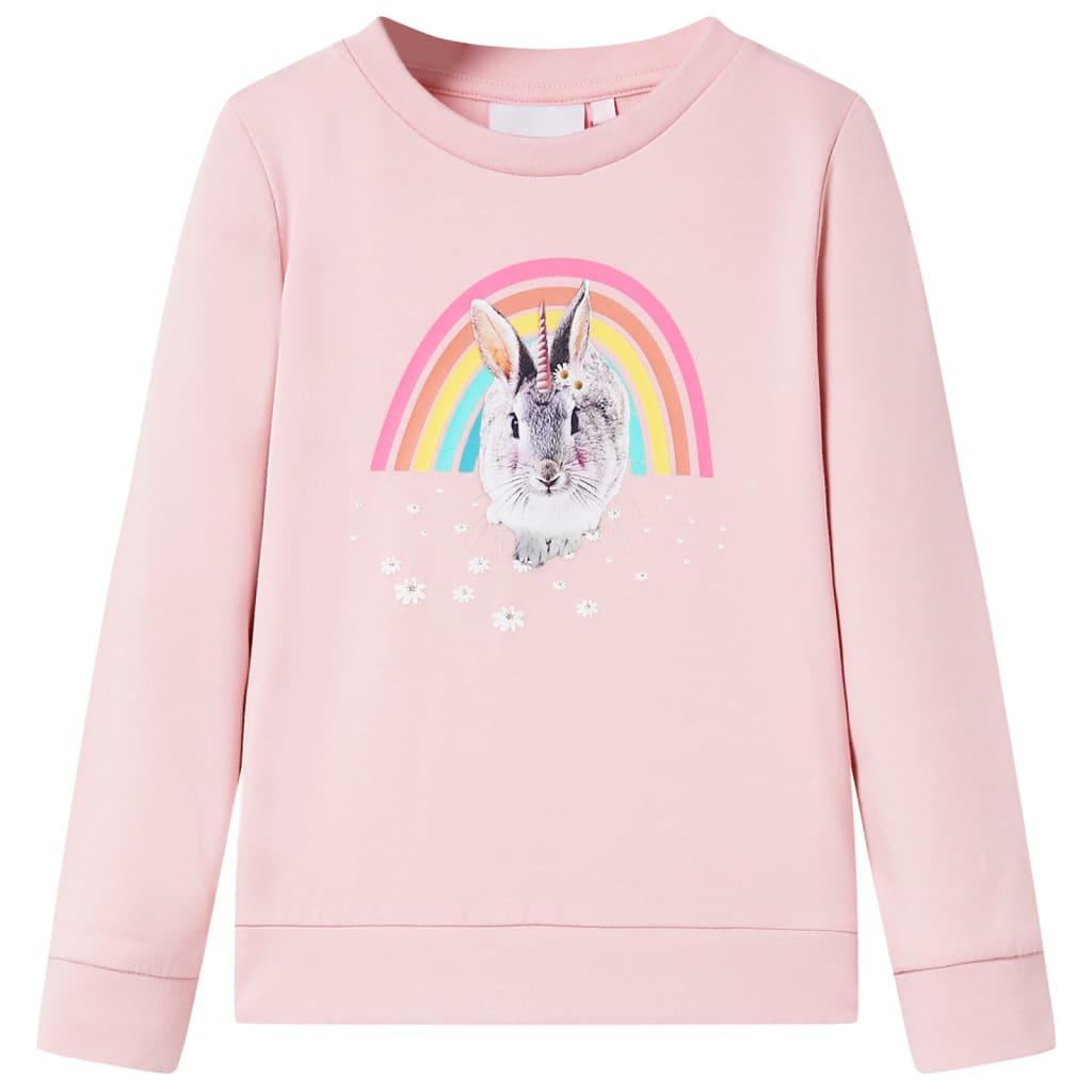 Sudadera infantil rosa claro 116