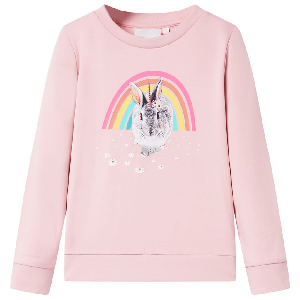 Sudadera infantil rosa claro 128