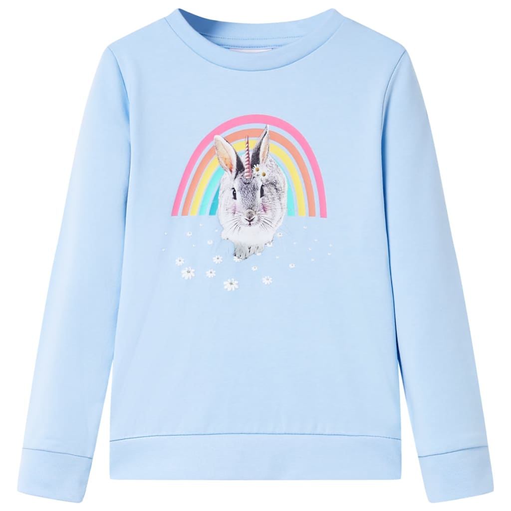 Sudadera infantil azul claro 92