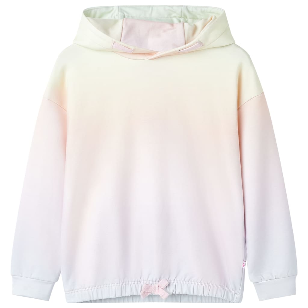 Sudadera infantil con capucha blanco estrellado 104