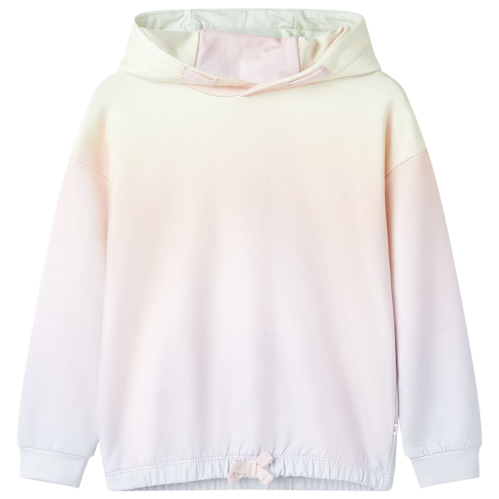 Sudadera infantil con capucha blanco estrellado 128