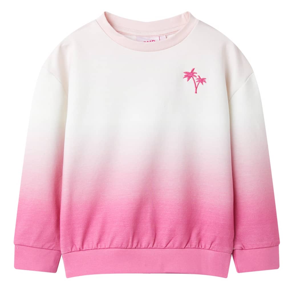 Sudadera infantil rosa claro 128