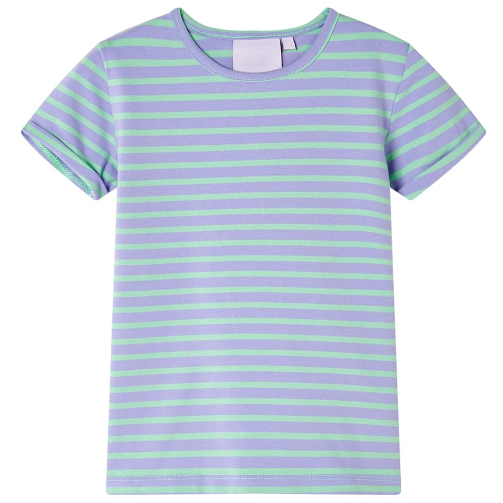 Camiseta infantil con diseño a rayas menta chillón 116