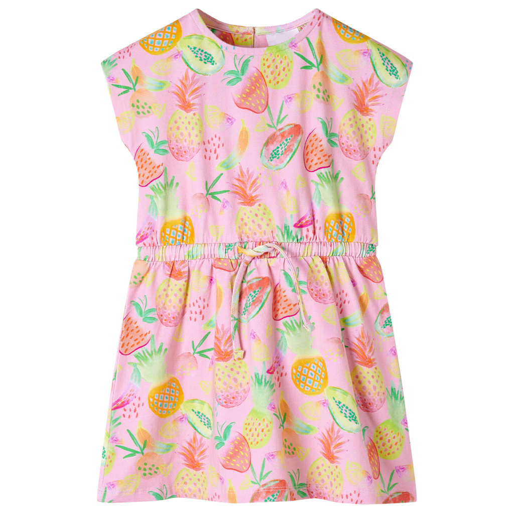 Vestido infantil rosa suave 92