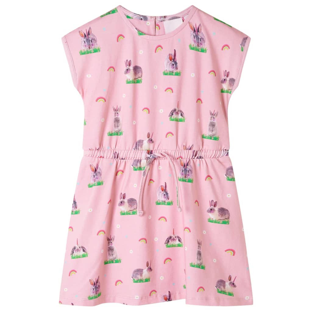 Vestido infantil rosa claro 104