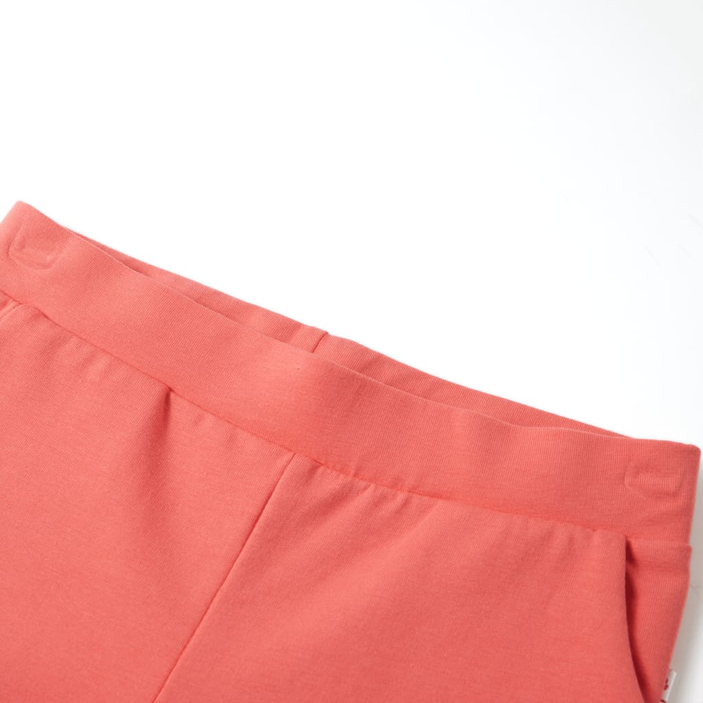 Pantalón infantil con perneras anchas coral 92