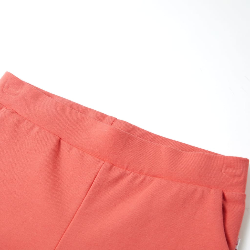 Pantalón infantil con perneras anchas coral 104