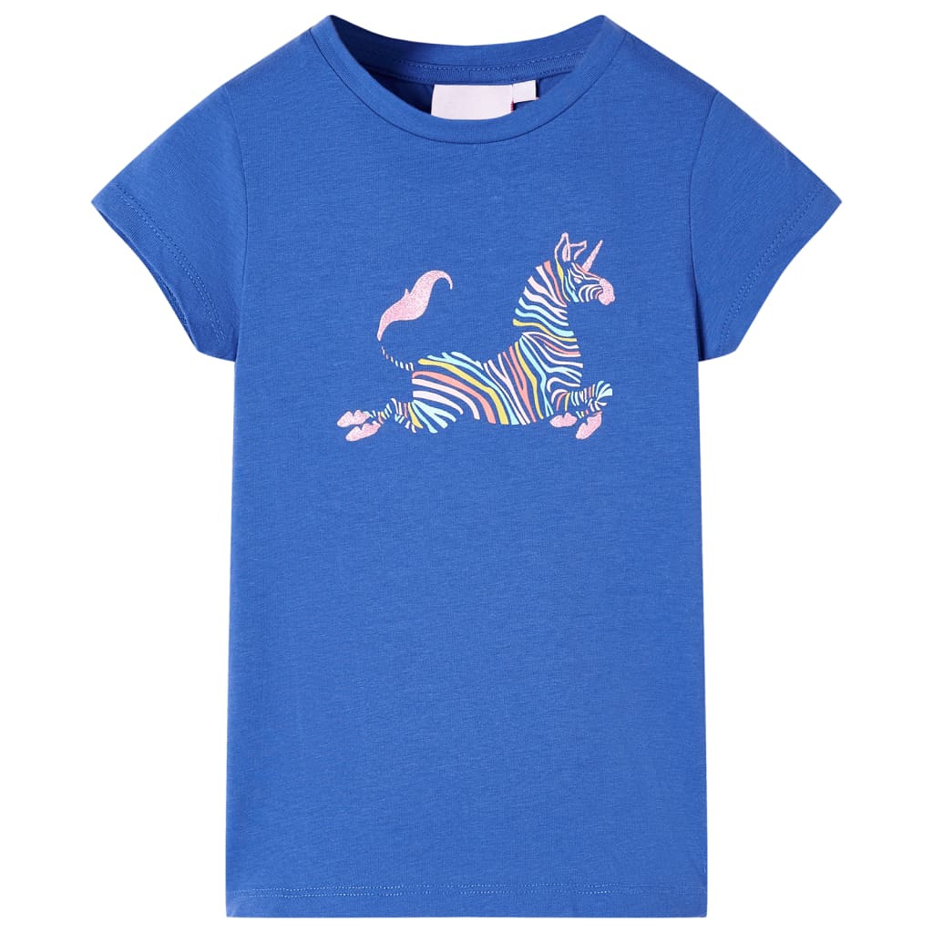 Camiseta infantil azul cobalto 140