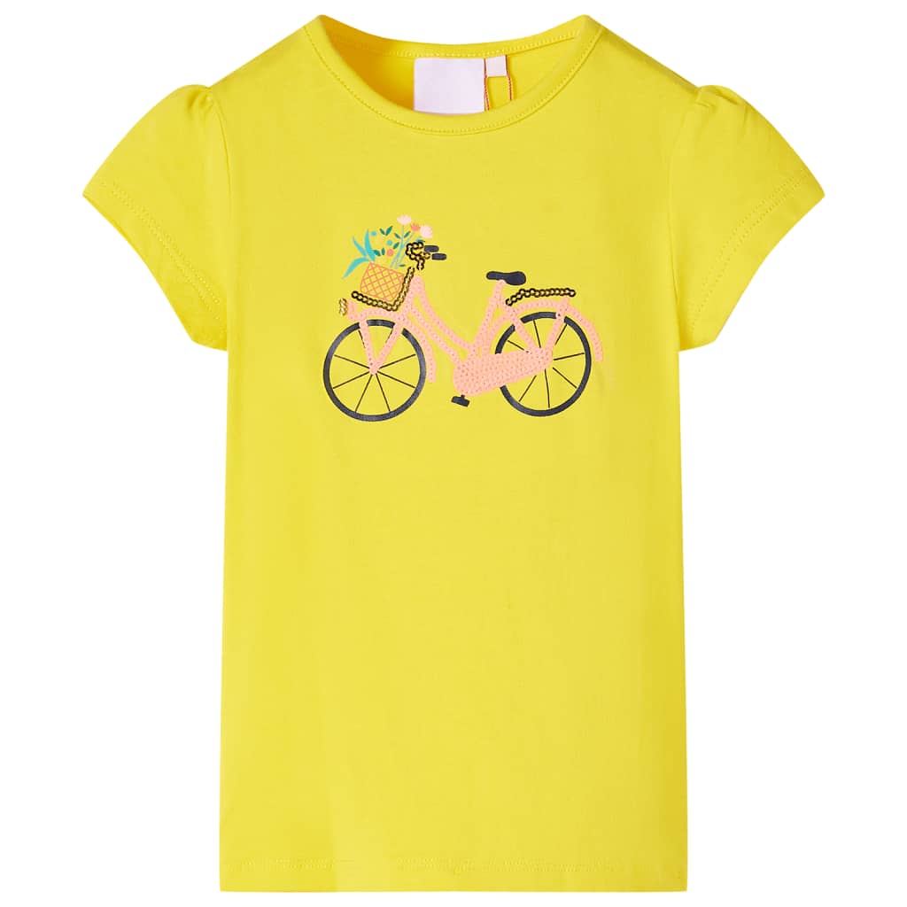 Camiseta infantil amarillo 104