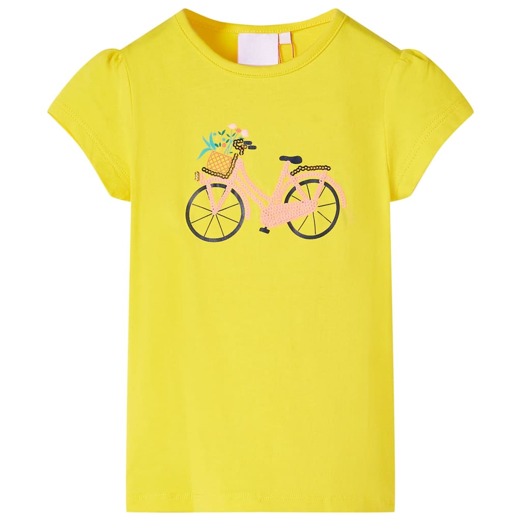 Camiseta infantil amarillo 128