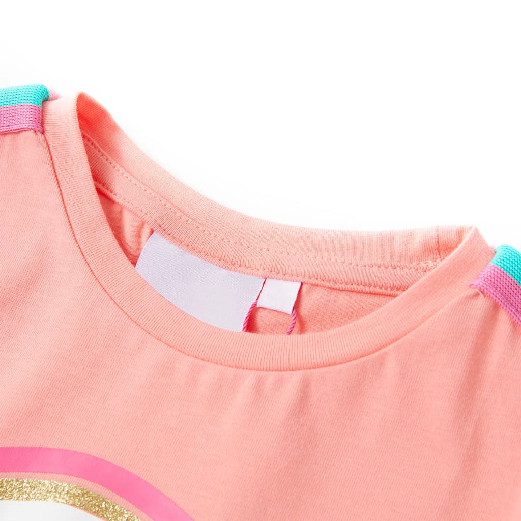 Camiseta infantil color coral claro 92