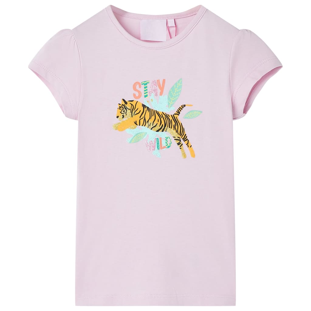 Camiseta infantil color lila 116