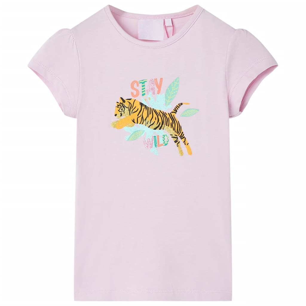 Camiseta infantil color lila 140