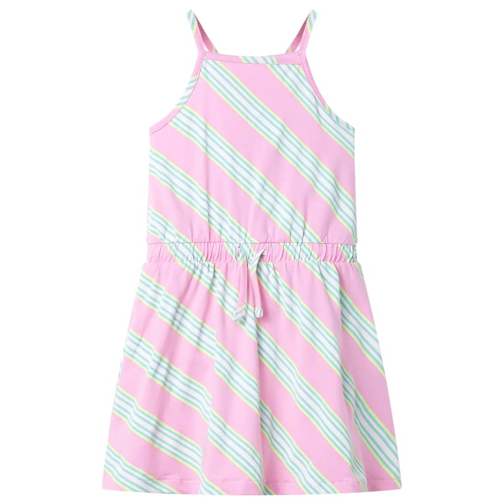 Vestido infantil sin mangas con cordón rosa 92