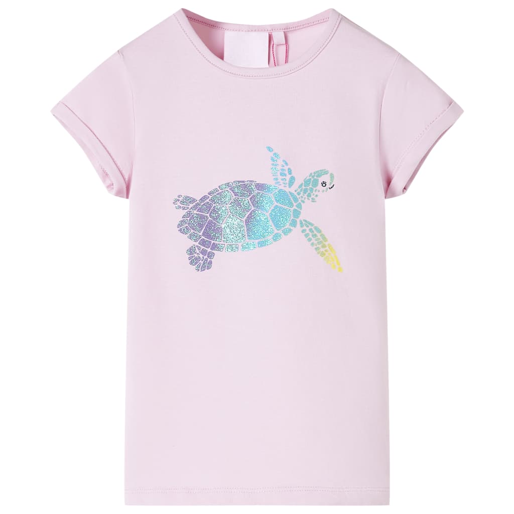 Camiseta infantil color lila 128