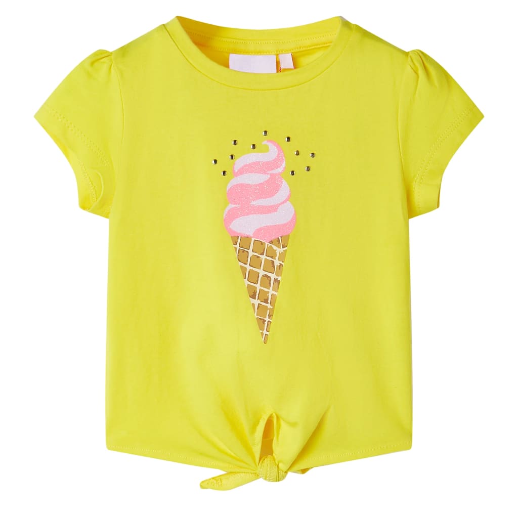 Camiseta infantil amarillo 104