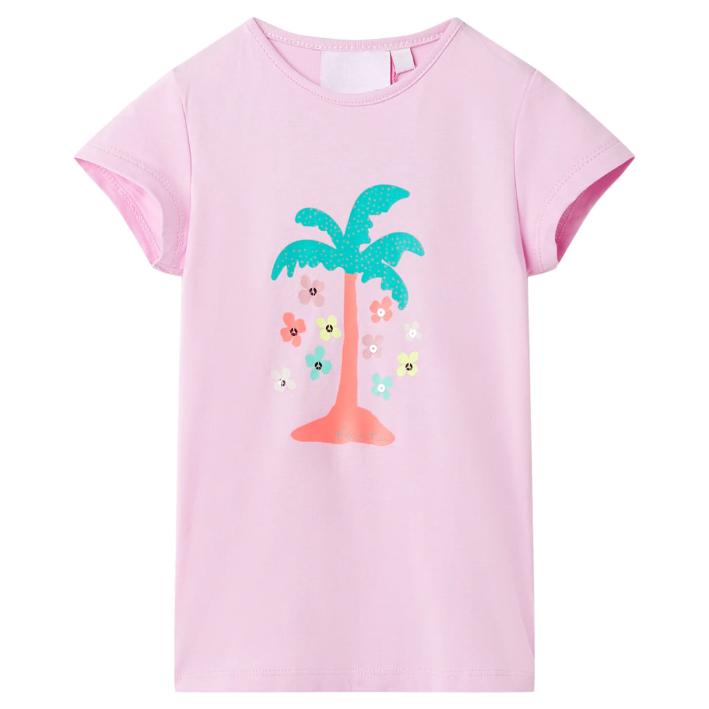 Camiseta de niños color lila 140