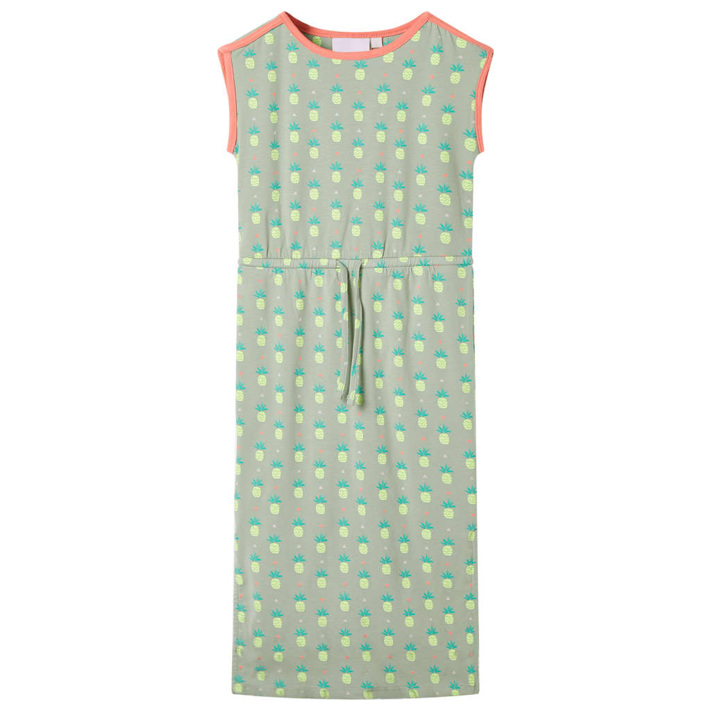 Vestido infantil verde menta viejo 92