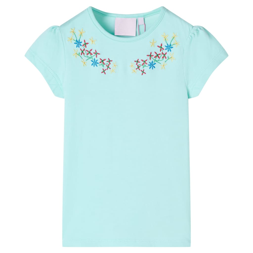 Camiseta infantil aguamarina claro 104