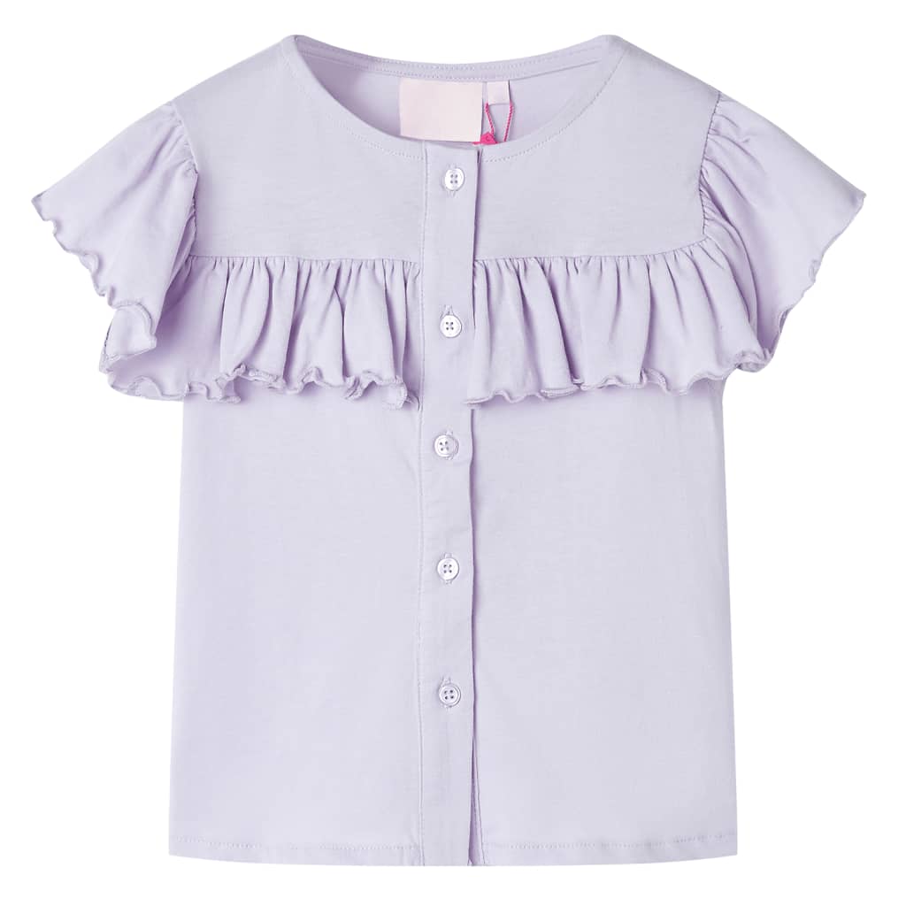 Camiseta infantil color lila 140