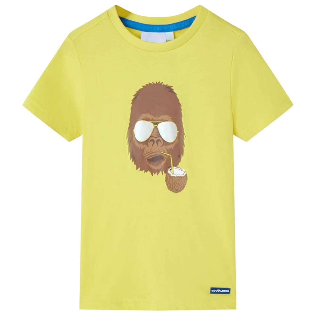 Vetonek Camiseta de manga corta infantil amarillo 92