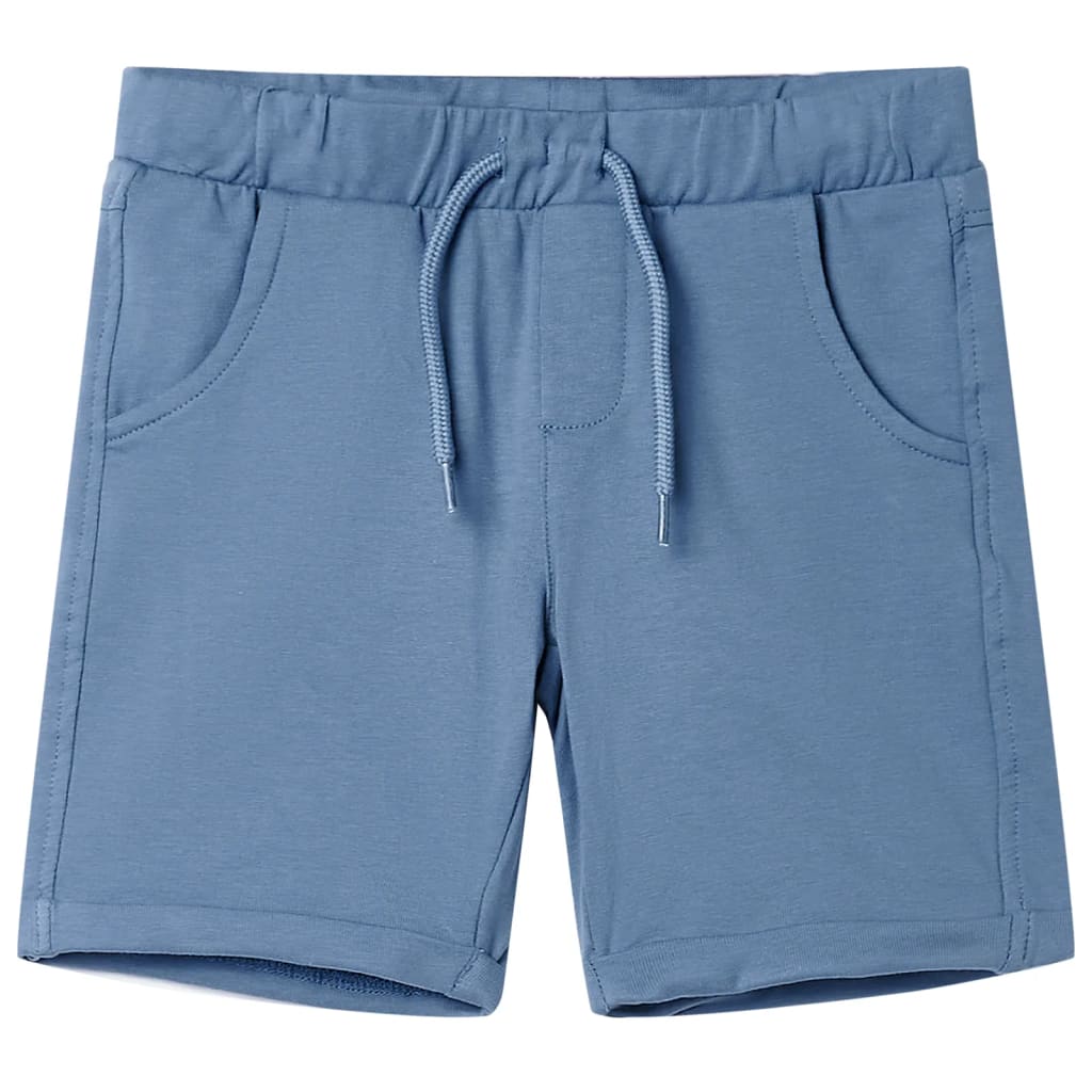 Pantalones cortos infantiles con cordón azul oscuro 92