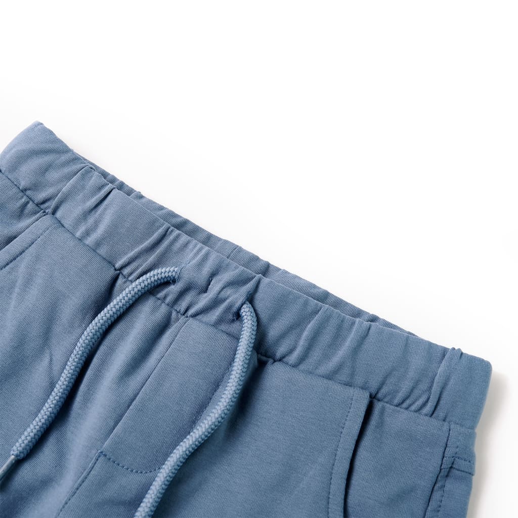 Shorts per bambini con cordone blu scuro 140