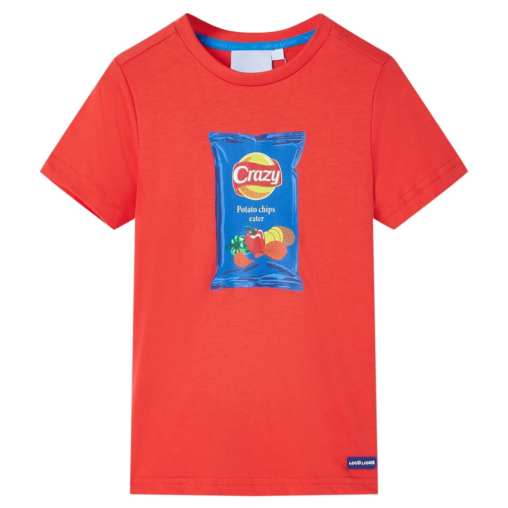 Vetonek Camiseta de manga corta infantil rojo 116