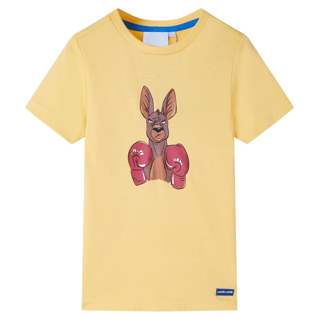 Vetonek Camiseta infantil de manga corta amarillo 116