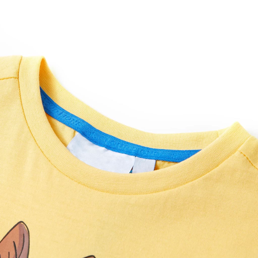 Yellow Short Manga Children's T -shirt 116 V81