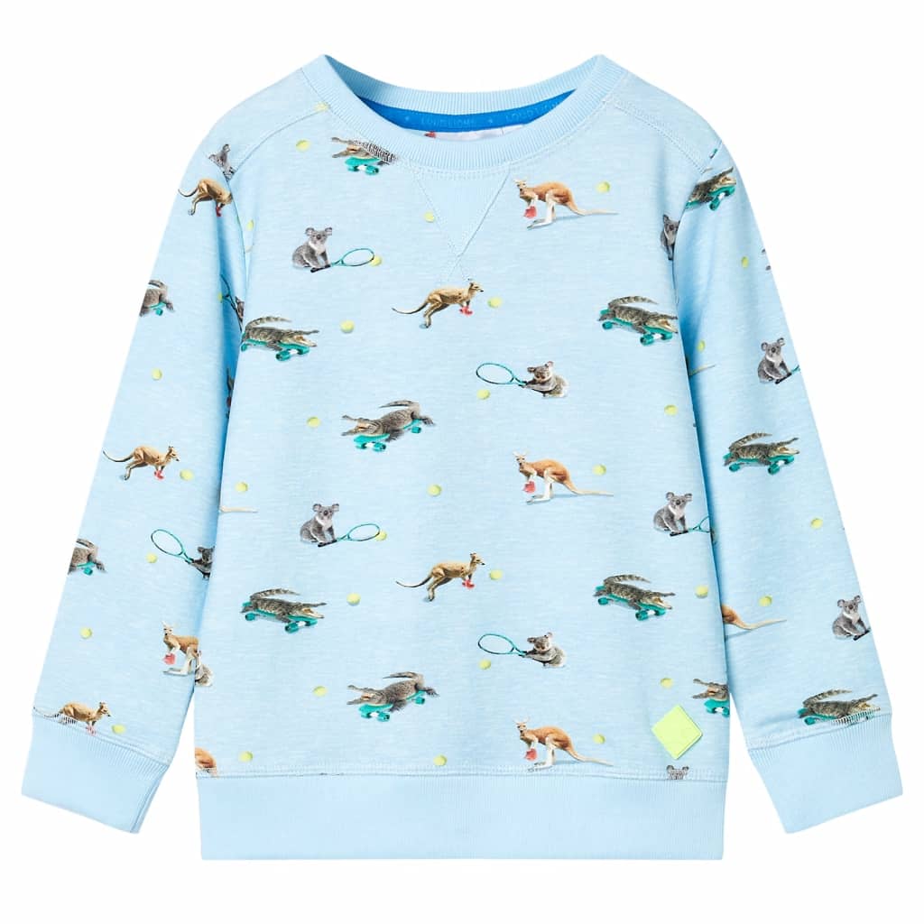 Sudadera para niños azul claro mélange 104