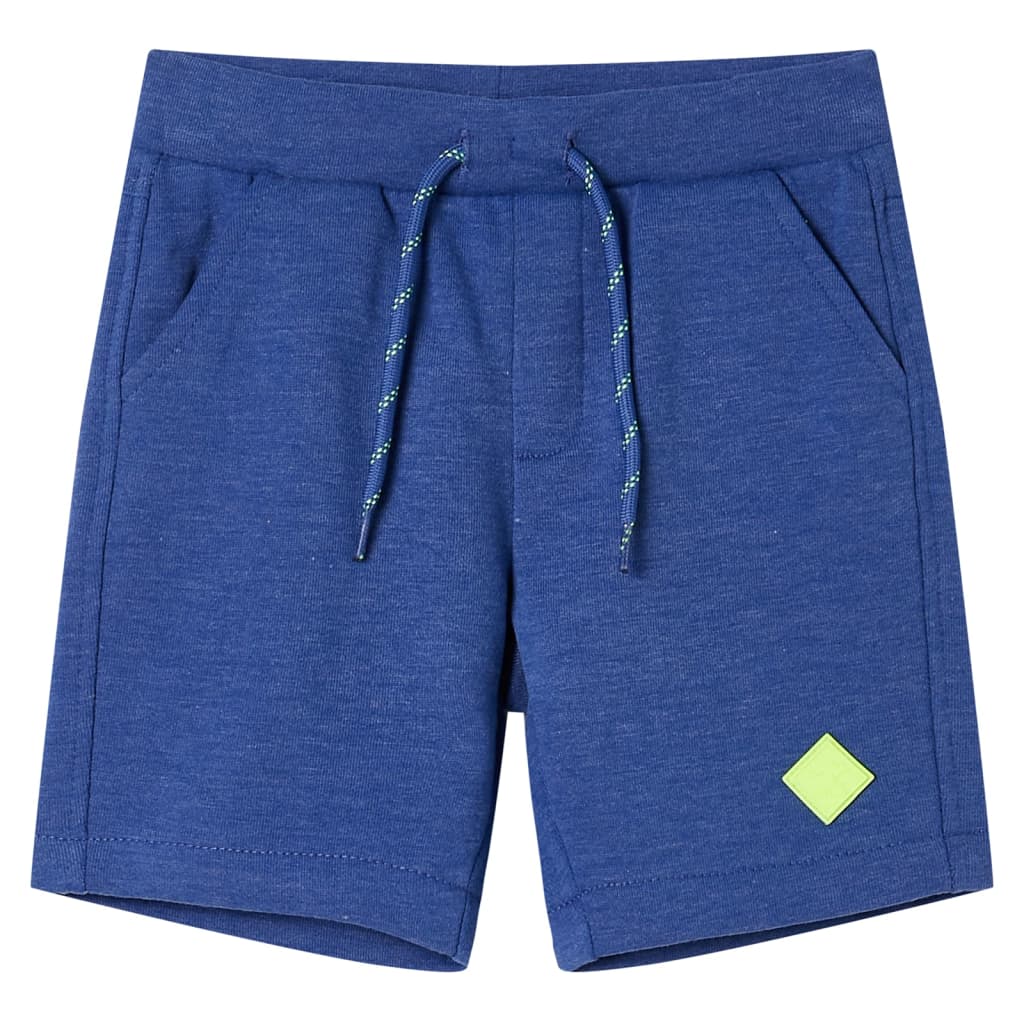 Vetonek Pantalones cortos infantiles con cordón azul mélange 116