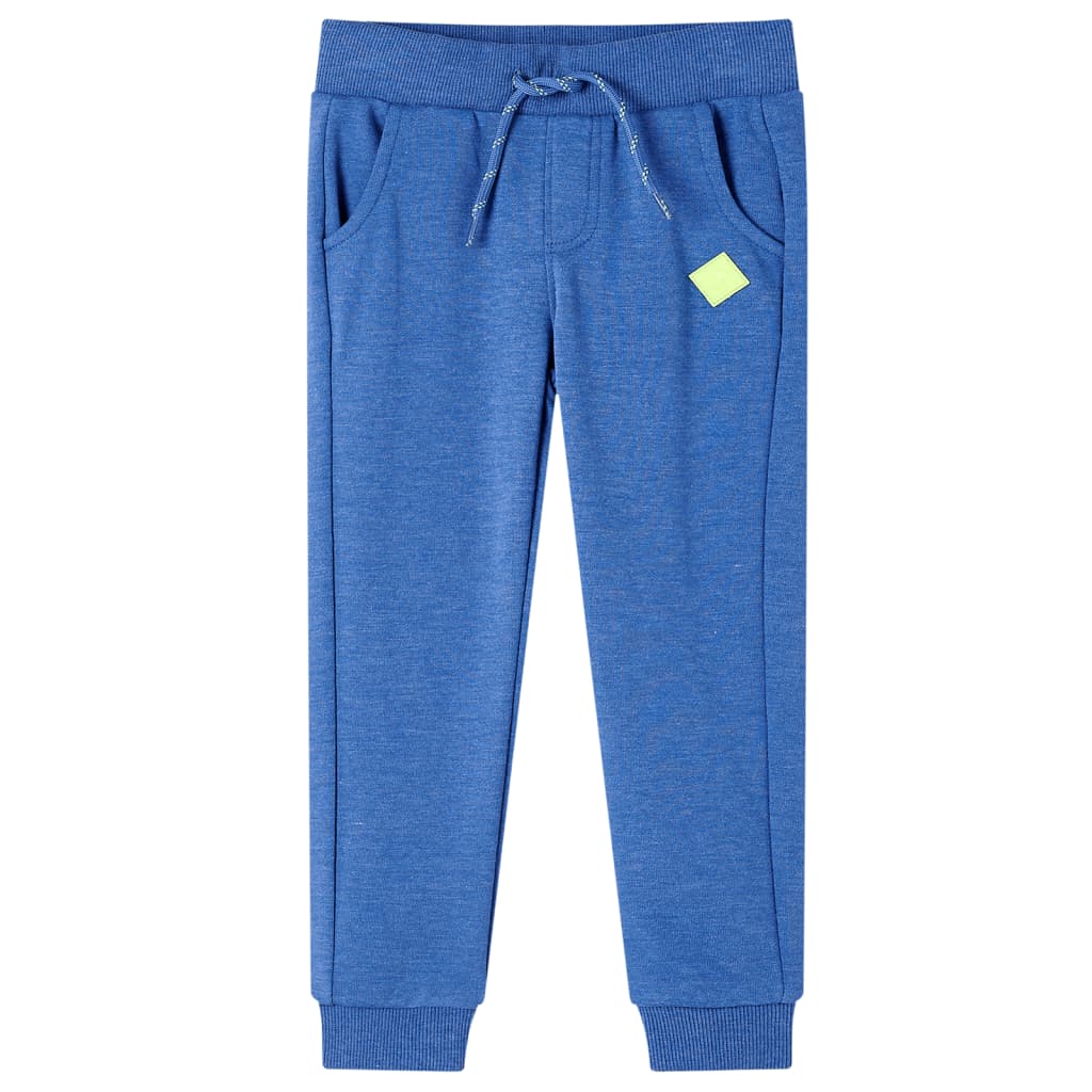 Pantalones de chándal infantiles azul mélange 92