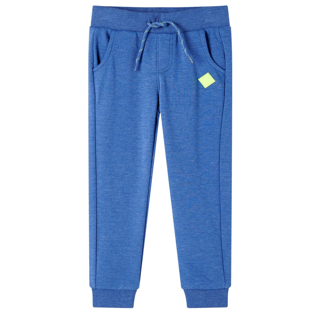 Pantalones de chándal infantiles azul mélange 104